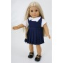 Dolls School Pinafore and Blouse Set